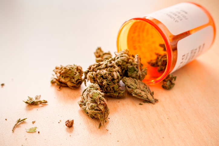 medical marijuana in a prescription bottle